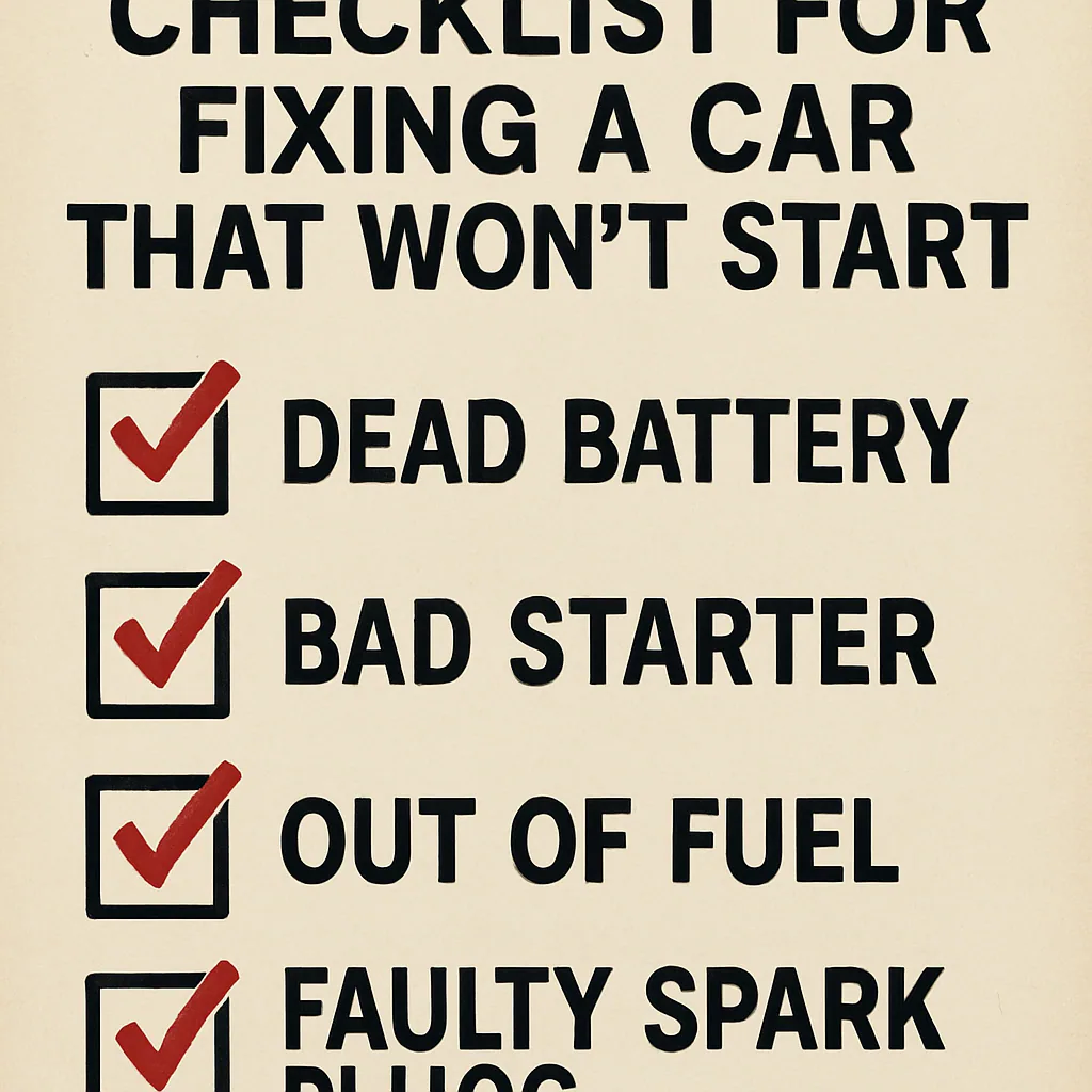 Common Reasons Your Car Won't Start